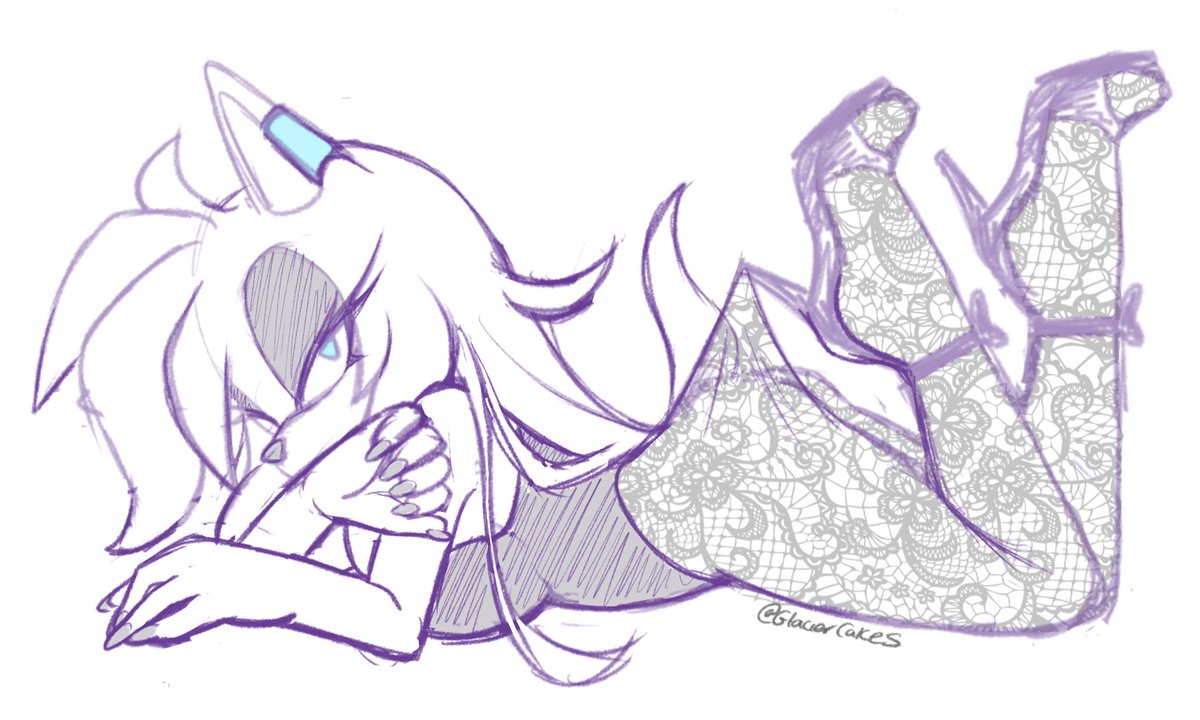 GlacierCakes's tweet image. Semi cleaned up sketch, i plan to finish eventually 💜