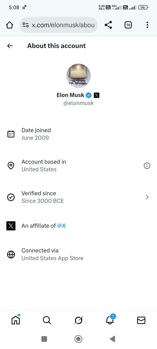 ManharChauhan4's tweet image. How I can add, like verified since 3000 BCE , I wanna add 5000 BCE @elonmusk