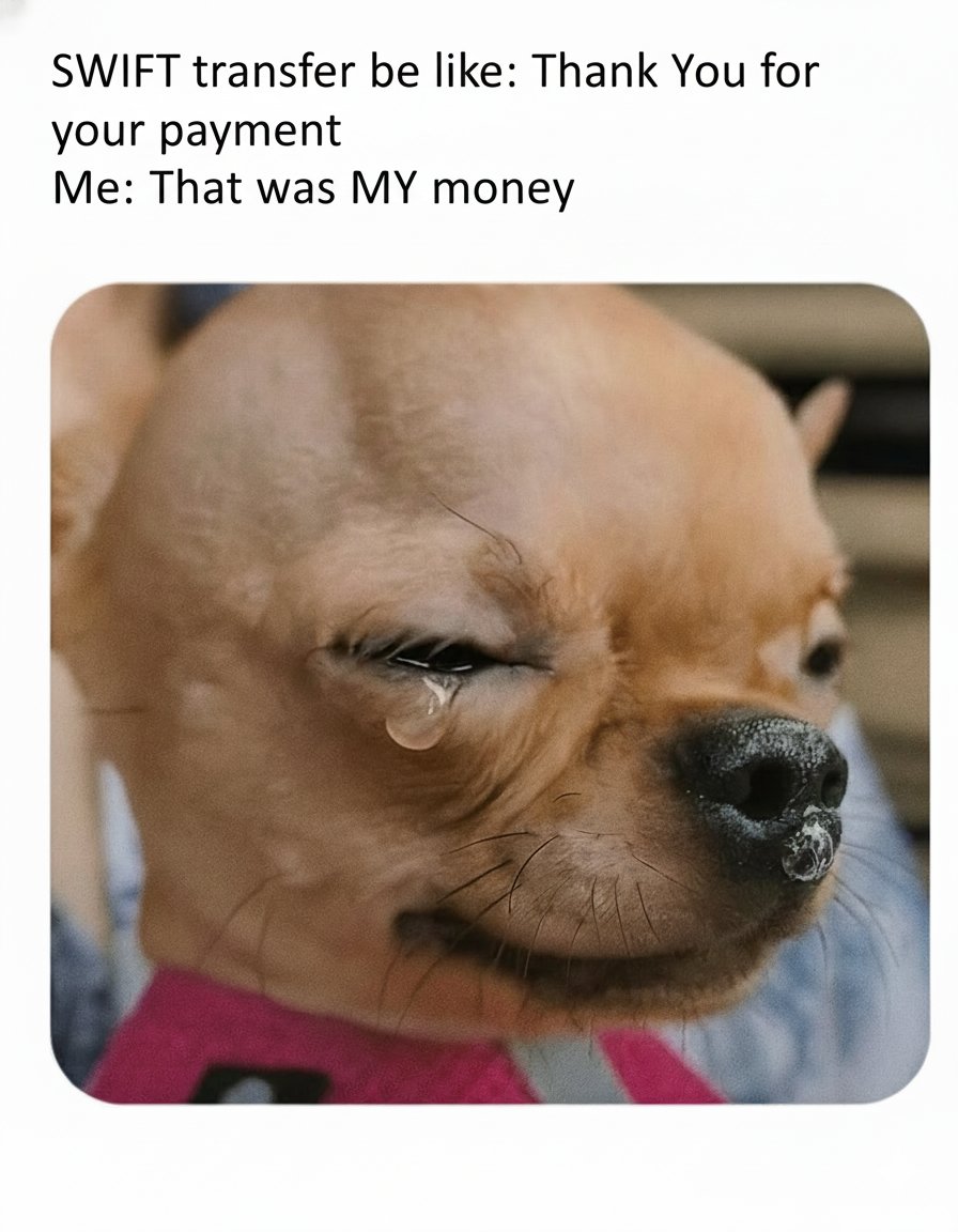 Infinityapp_in's tweet image. Sure 
But not if you make payments in SWIFT