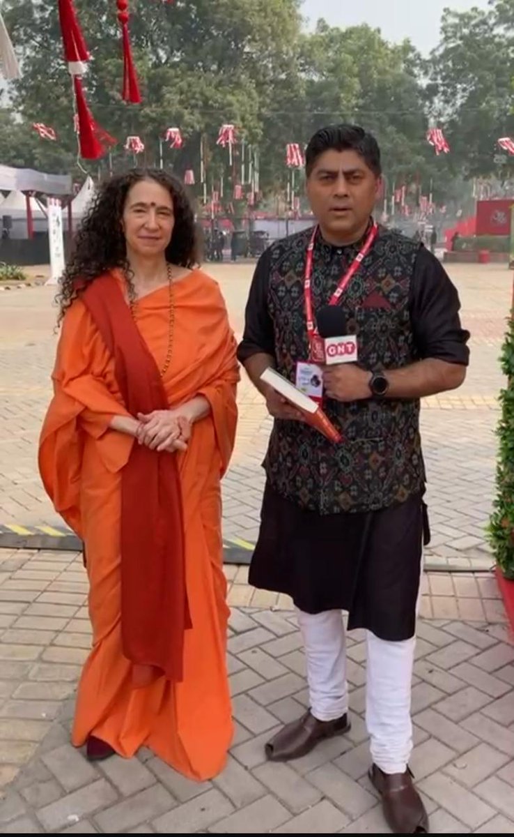 gauravcsawant's tweet image. Peace of mind &amp;amp; progress possible together?
Moksha ki kamna unrealistic?
Does that mean giving up on life?
With @SadhviBhagawati of @ParmarthNiketan only at #SahityaAajtak25