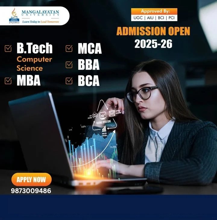 FoundationMimt's tweet image. From classroom to corporate success -Make the leap with top ranked programs at Mangalyatan University.

✅B Tech CS
✅MBA 
✅MCA 
✅BBA 
✅BCA 

Apply now 9873009486