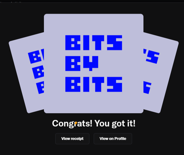 Bits by Bits

Just minted mine <a href="/bitopians/">Bitopians</a>