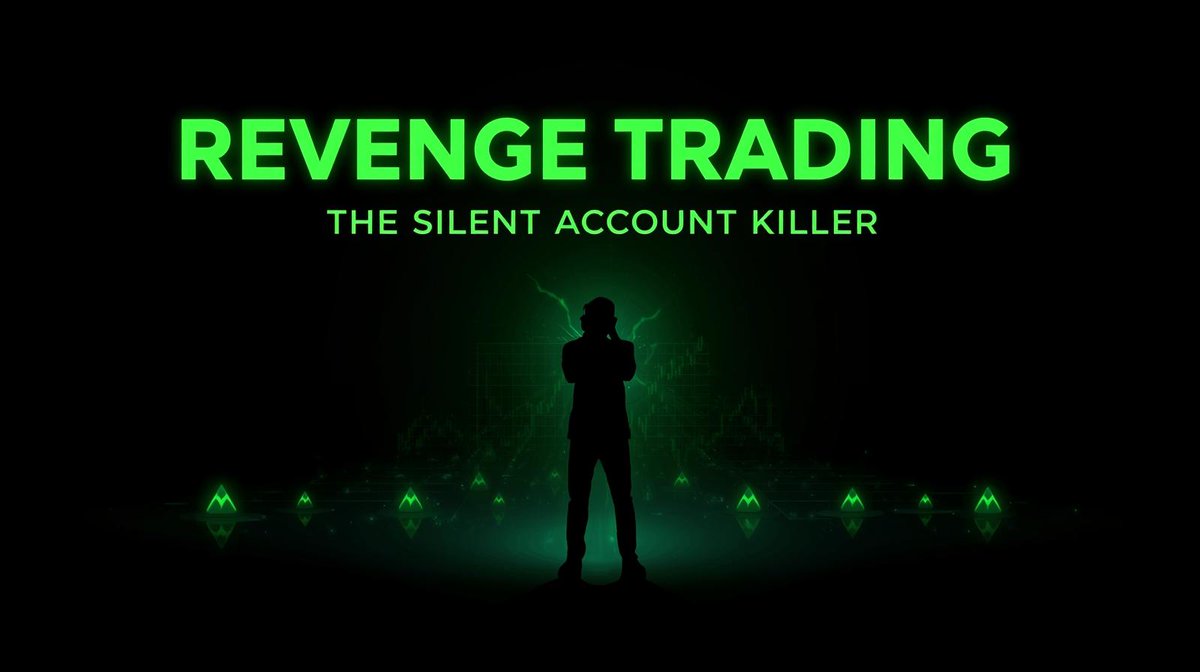 blockchainedbb's tweet image. 🧵Thread: Revenge Trading — The Silent Account Killer 😤💸

1️⃣
Revenge trading is the #1 reason traders blow accounts.
Not bad strategy.
Not bad indicators.
Just anger + ego + FOMO taking control.
Let’s break down how it destroys your portfolio — and how to escape it today.…