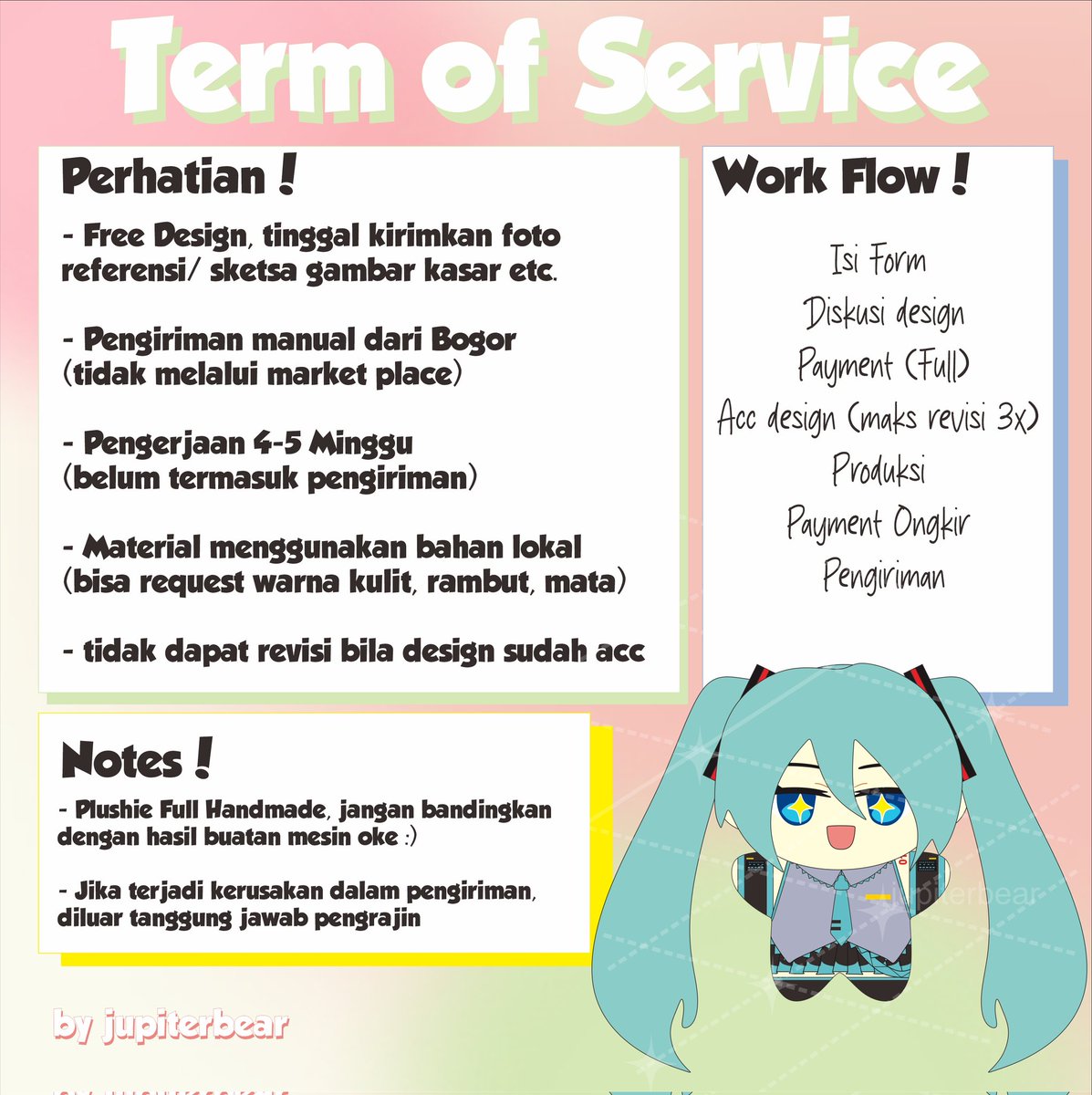 [❤️+🔁 are appreciated]
[Jupiterbear] PLUSHIE CUSTOM

+/- 10 cm
Star Body, CLOTHES Printed
IDR Mulai dari 170.000

📅 PO : Sampai slot terpenuhi
✉️ Mail order

Link PO !
forms.gle/gdRw9ZwrEdMuFy…

#custom #plush #nui #warunganime