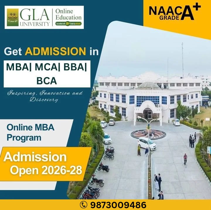 FoundationMimt's tweet image. Build your career with a UGC approved Online Degree!
Admissions are now open for MBA | MCA | BBA | BCA of GLA University (NAAC A+) Online Education 

Apply now 9873009486 

#onlinemba #glauniversity #mbaadmission2026 #onlinedegree #mbaforworkingprofessionals #distanceLearning