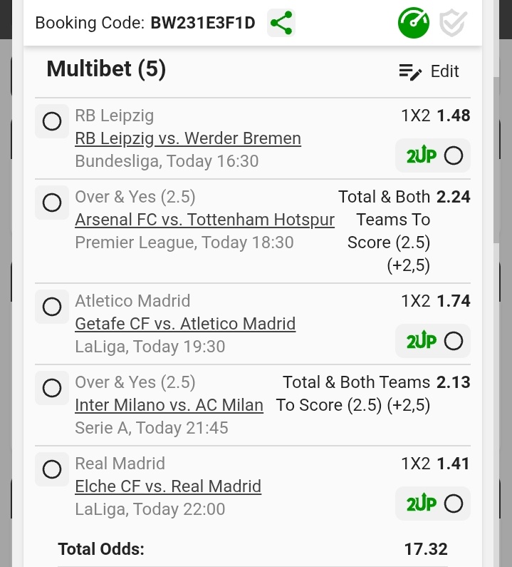 BW2312AD97.....359.59 odds💼
BW231EF632......72.90 odds♥️
BW2312C494.....71.12 odds
BW231E3F1D.......17.32 odds🤲
BW231E6D45.....2.47 odds🤲

Here we go again 📌💼