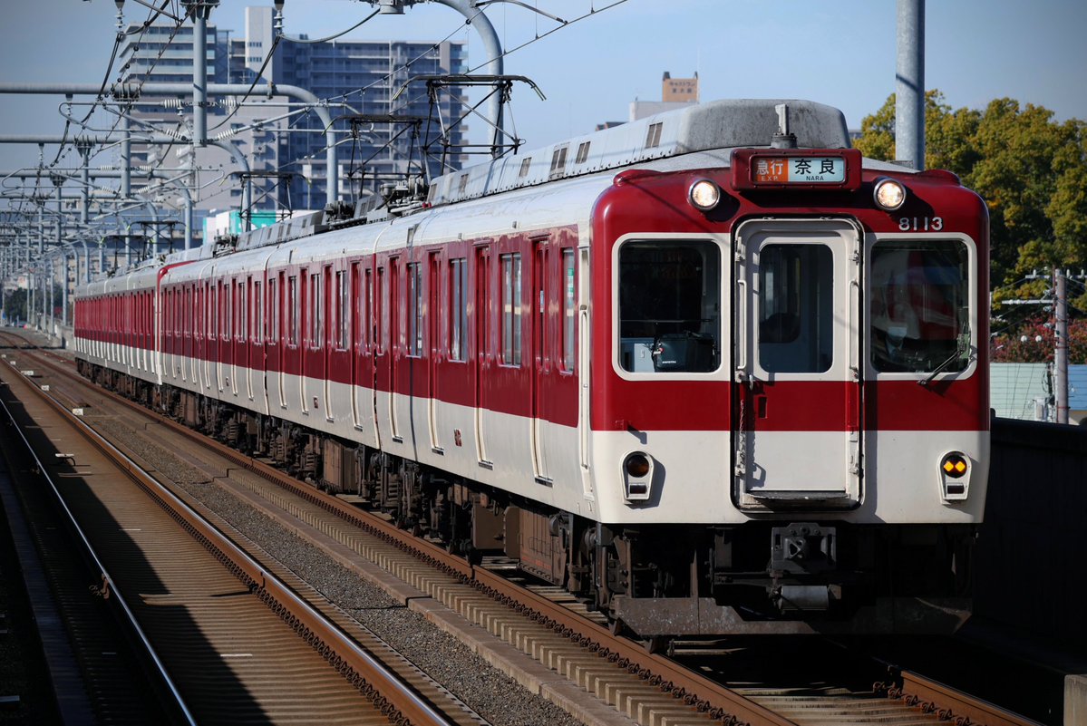 akebono83go's tweet image. A1031
急行近鉄奈良行き
8600系X63+1021系VL23