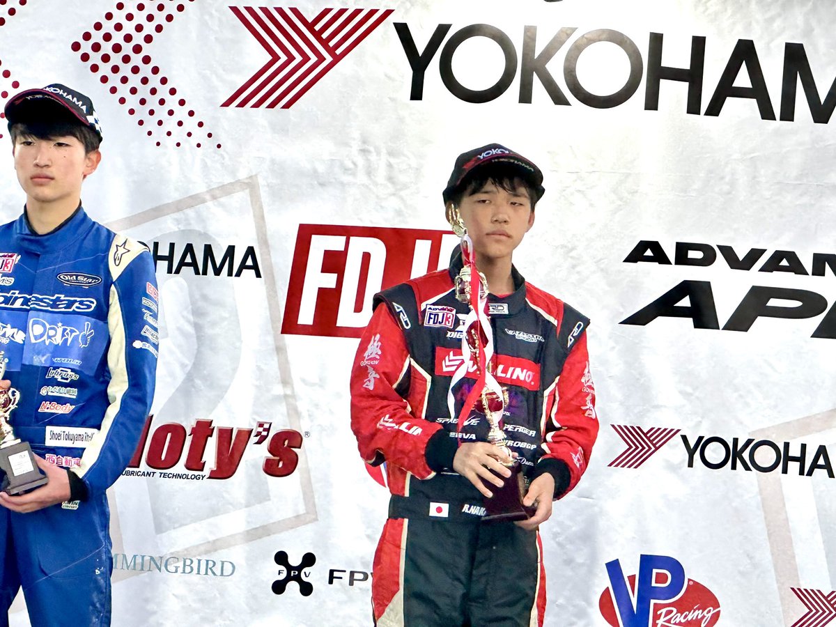 formuladjapan's tweet photo. .
#FDJ3 Rd.6
2025年11月23日（日）
#つくるまサーキット那須

速報❗️

Winner
1 - 中村龍輝 選手

2nd
712 - 徳山昇英 選手

3rd
216 - 上原詠太 選手

#FormulaD #FD #FDJ #FDJapan #YOKOHAMA #ADVAN #Apex #V601 #AdvanApexV601 #横浜ゴム https://t.co/iJPCTjQlsf