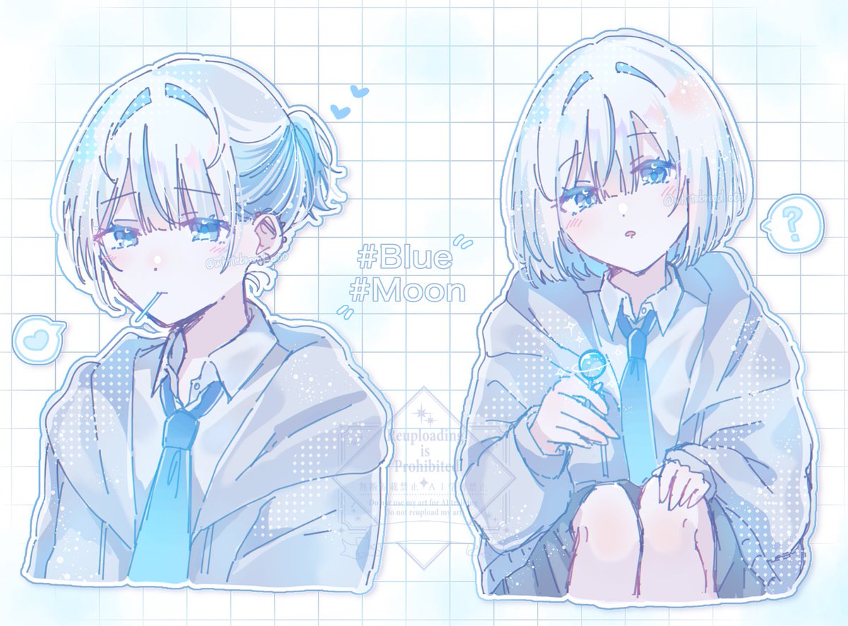 #三連休はフォロワーが増えるらしい
#絵柄が好みって人にフォローされたい 

青が好きな方に届きますように💎