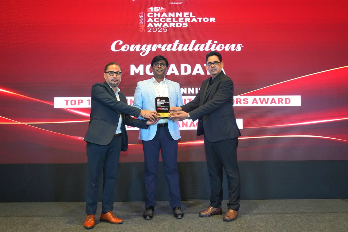 MotadataSystems's tweet image. 𝐏𝐫𝐨𝐮𝐝 𝐌𝐨𝐦𝐞𝐧𝐭

We’re excited to be recognised among the Top 10 Channel Favourite Vendors at the 15th SME Channels–Channel Accelerator Awards 2025. This reflects our strong channel partnerships and impactful collaborations. 

#ChannelAcceleratorAwards2025 #SMEChannels