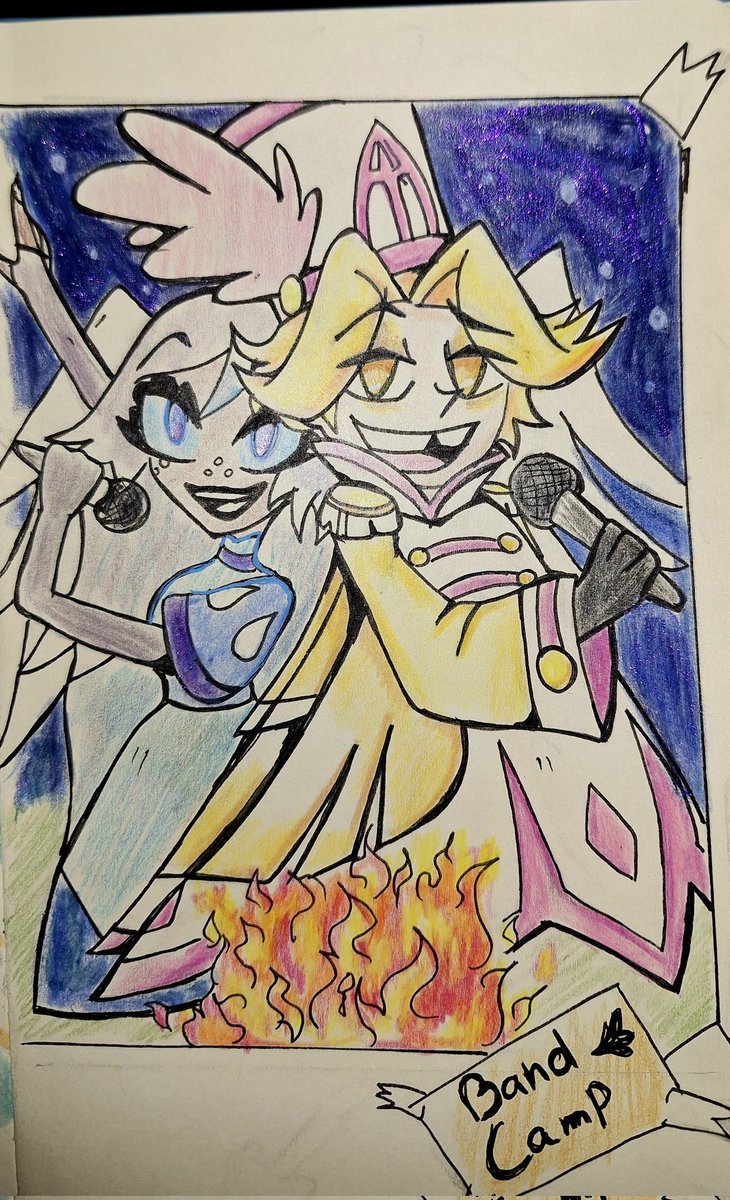 Let's Repost Abel And Emily ✨️

Abel and Emily singing songs at the campfire Camp like popstars 🎤

#HazbinHotelAbel #Serapherd #Abel #HazbinHotel #fanart #emily