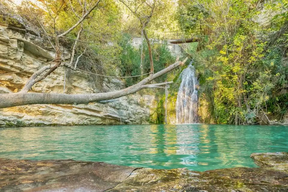 cyprus, Adonis Baths Waterfalls.
Adonis Baths is a waterfall near Krya Vrysi and Lakkos tou Fragkou. It is located 267 m above sea level. In the north west of Kili village, in the province of Paphos, where Mavrokolympos flows, the waters gather and form a waterfall.