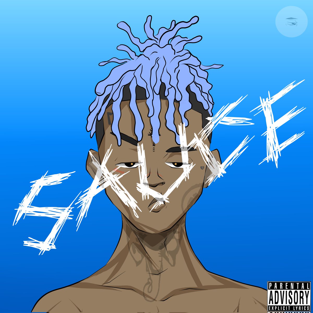 VoidNotdespair's tweet photo. Fan Art Xxxtentacion Album Cover @xxxtentacion 
RIP Jah 🩶 https://t.co/UmX6K2JIa8