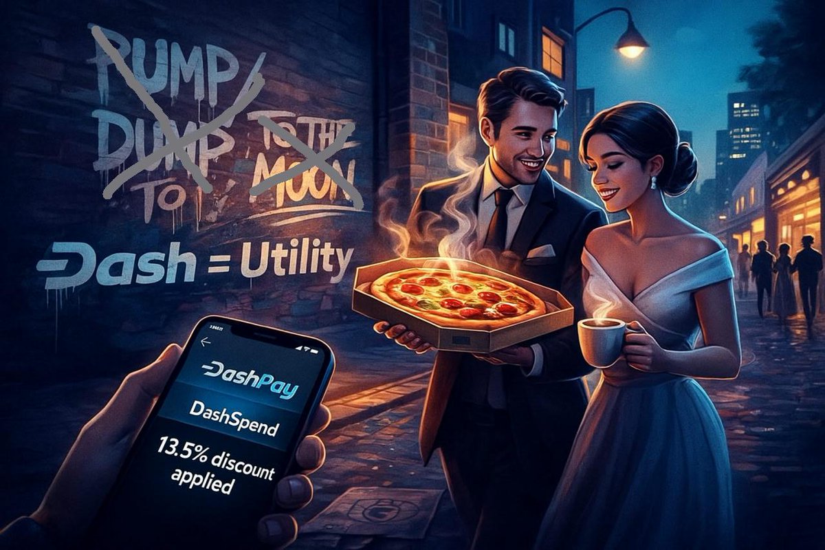 ItaliaDash's tweet photo. Real utility isn’t hype.
It’s late-night pizza, real savings, real freedom. 🍕😉
@Dashpay works - even when the noise fades.

$DASH #Dash #Utility #DigitalCash 
#DashTo5000 #DashSpend #LiveOnCrypto https://t.co/PUCYNhjrpj