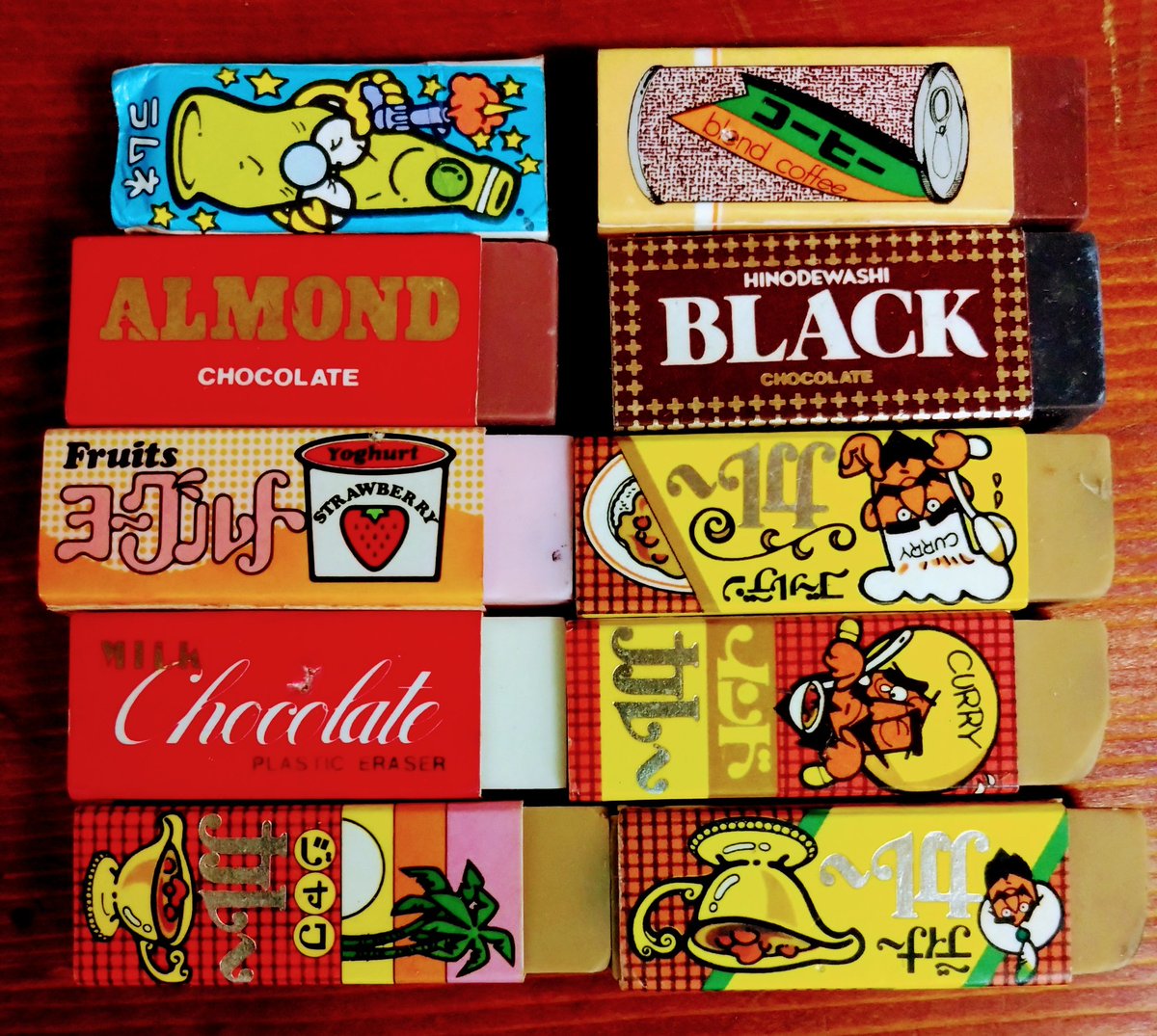 1970〜80年代の #ファンシー消しゴム。香料が練り込まれていて、発売