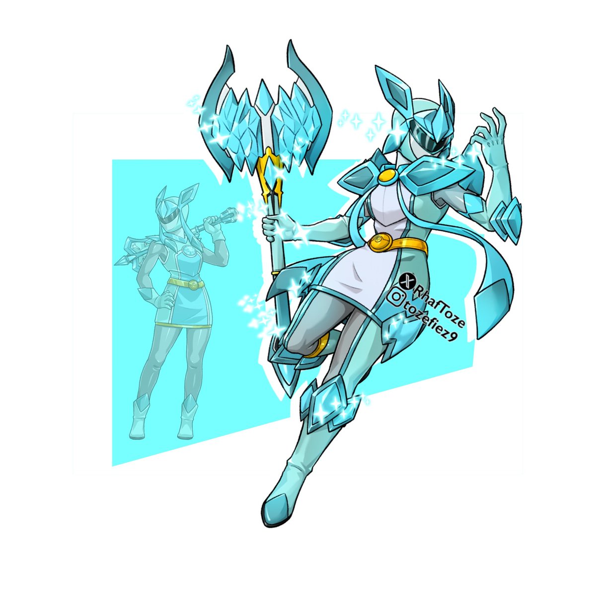 RhafToze's tweet image. giving Glaceon a battlizer