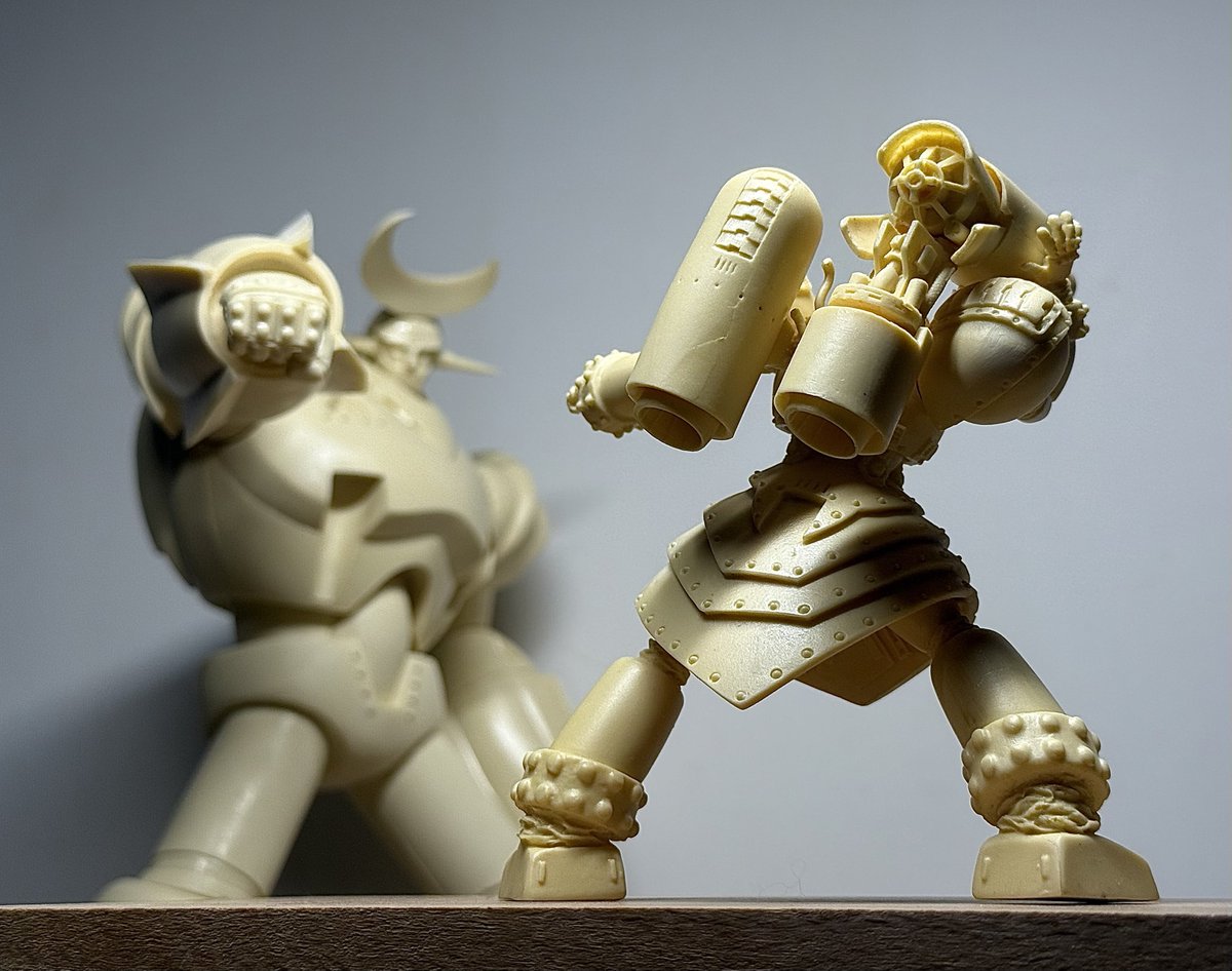 地球が静止する日 GR2 素組終了
原型師：田熊勝夫
#ジャイアントロボ 
#ガレージキット
#海洋堂