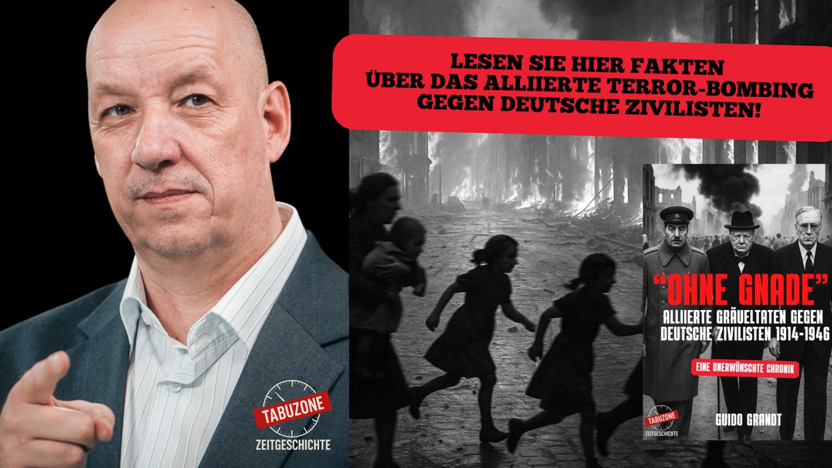 GuidoGrandt's tweet photo. Hier könnt ihr das bereits jetzt bekämpfte Buch bestellen, bevor es verboten wird!
Print: https://t.co/Xz6LddNmkH
ebook: https://t.co/113mp5Dqj2
#hölleninferno #feuerstürme #bombenterror #zivilbevölkerung #zweiterweltkrieg #guidograndt #geschichtsaufarbeitung #zeitgeschichte https://t.co/CNxUwL1oZp