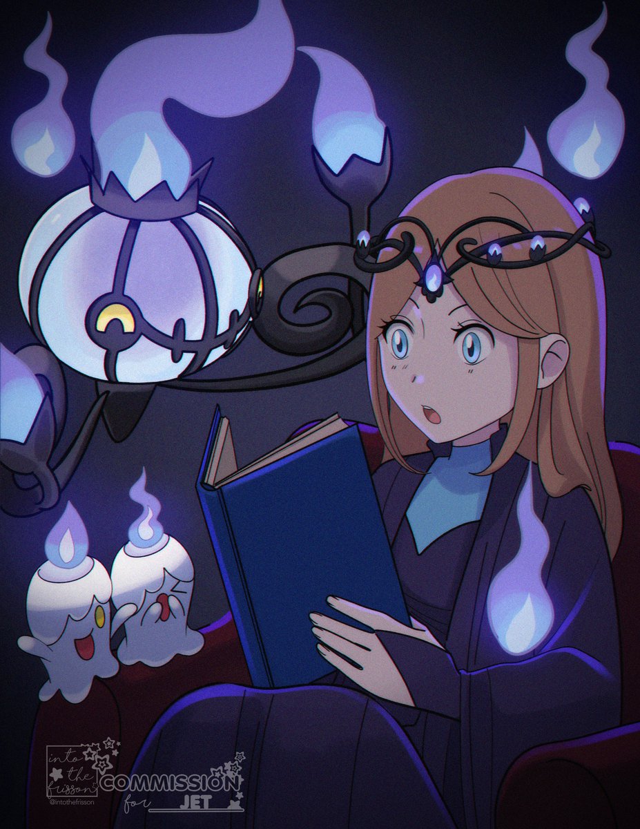 IntotheFrisson's tweet image. Skeb comm for @jetravenex!! 😘🕯️📘
#Pokemon