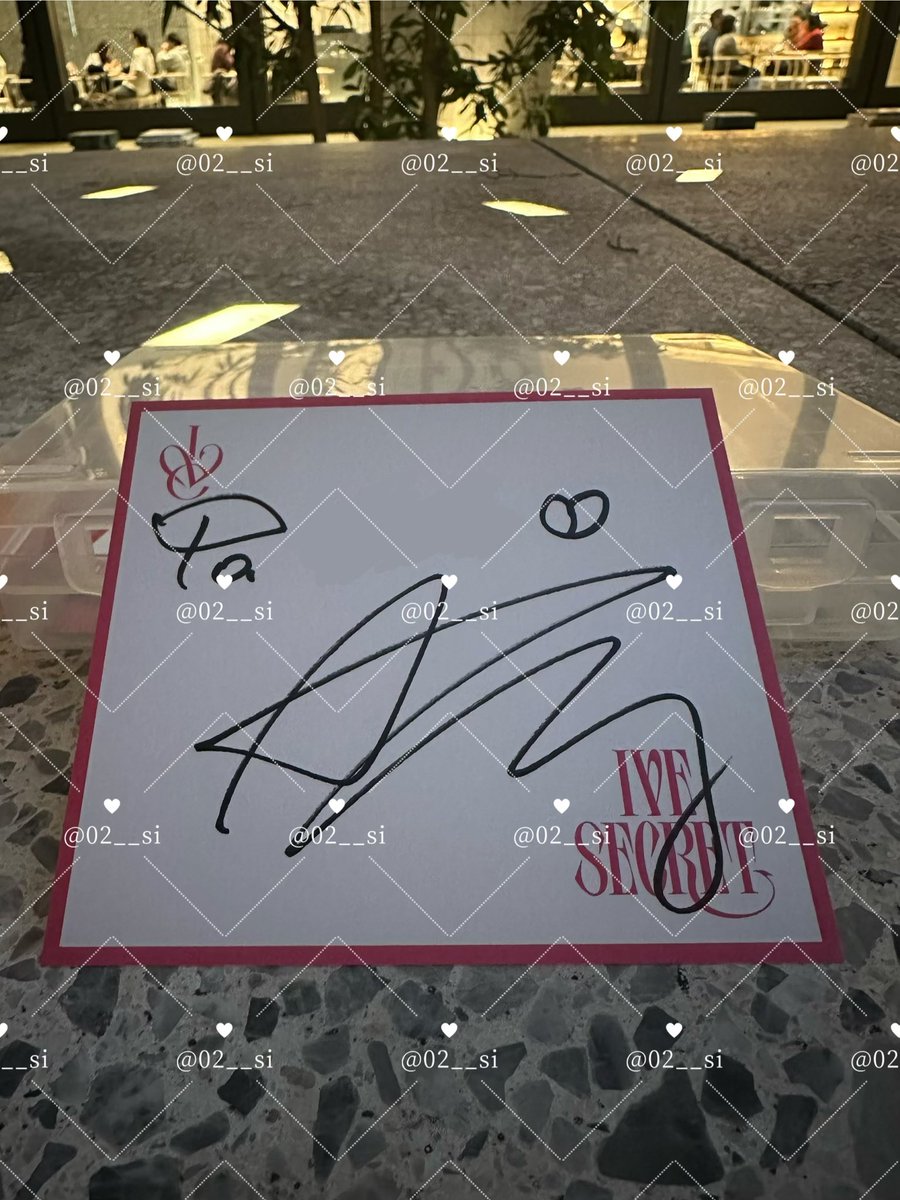 251123 ive secret オフイベ　サイン会

👧🏻アニョハセヨ〜
🐶◯◯◯ちゃ〜ん！こんにちは

👧🏻いつも応援する時アン様って呼ばせていただいてるんだけど
🐶（うんうん）
👧🏻これからも呼んでいいかな？？
🐶アン様か〜うん〜いいよっ！

👧🏻いいの！？ありがとう！！

（お時間です）