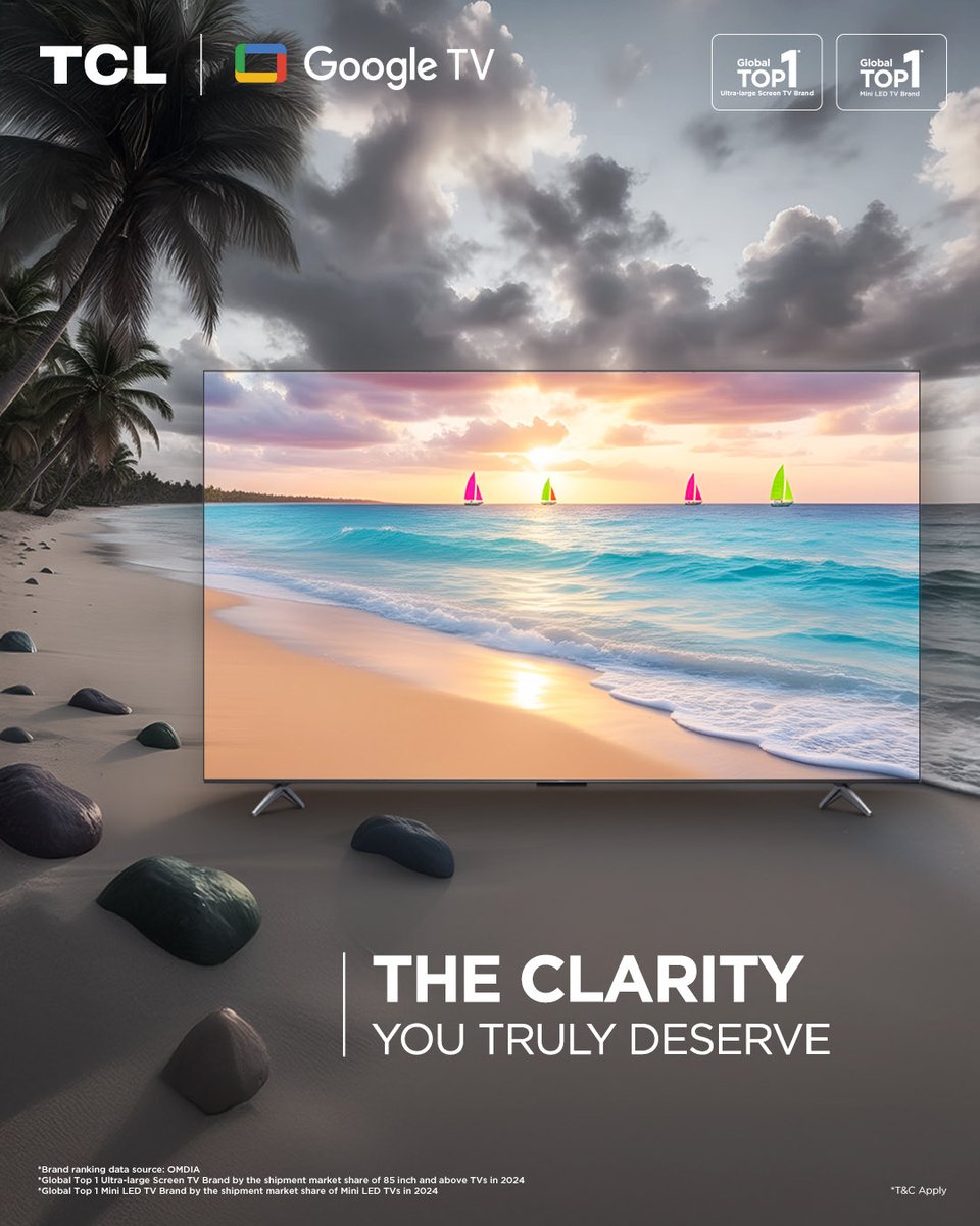 tcl_india's tweet image. See the world in its truest, purest colours.

#TCL #TCLIndia #GoogleTV #MiniLED  #HomeTheatreExperience #NextGenViewing