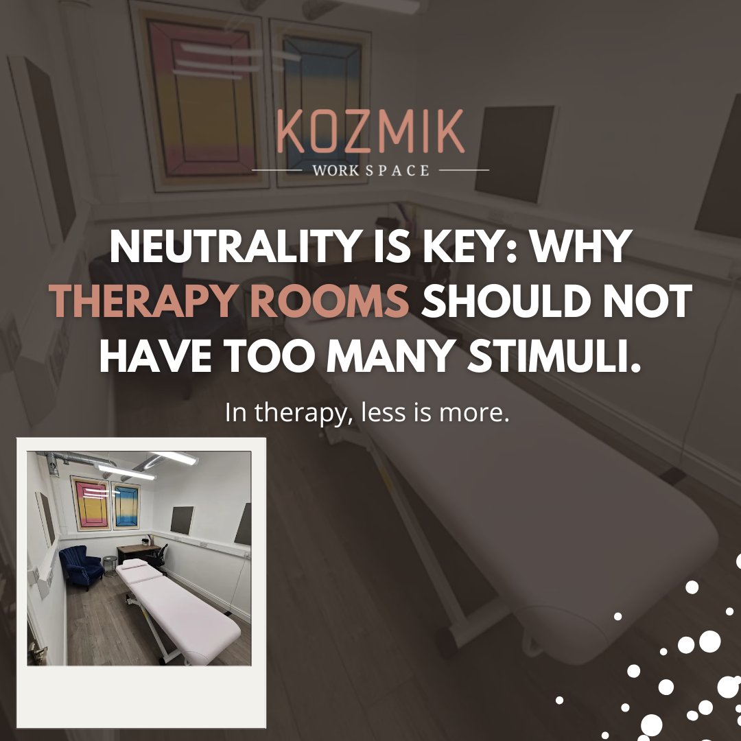 KozmikWS's tweet image. Soft colours and minimal details help clients feel calm and centred.
Our rooms are warm, neutral and serene — the perfect balance. 🌙
#KOZMIKWorkSpace #TherapyRoom #Wellbeing #CreativeSpace #NorthLondon #WorkspaceHire