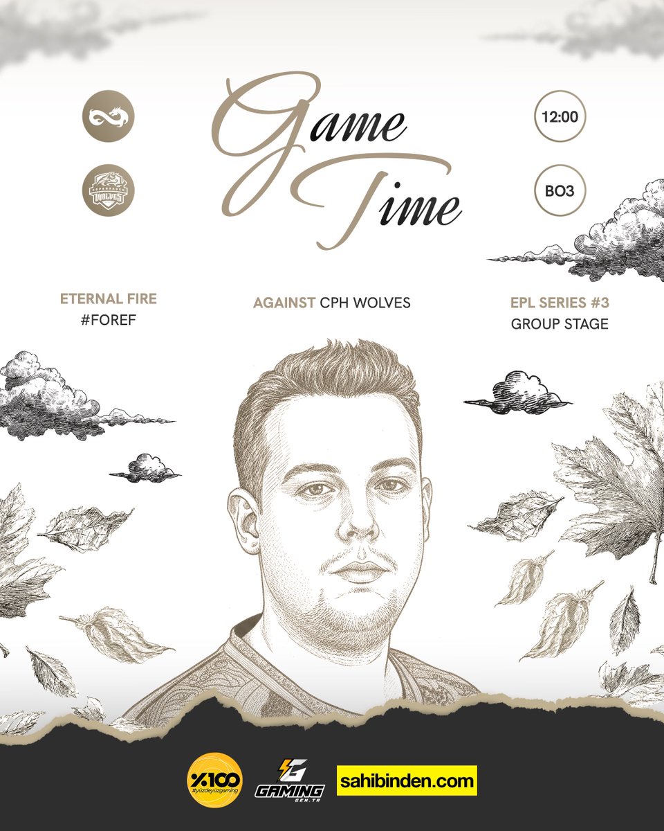 Game time ⏰

European Pro League Series 3’te rakibimiz Copenhagen Wolves! 

#forEF | #yüzdeyüzgaming