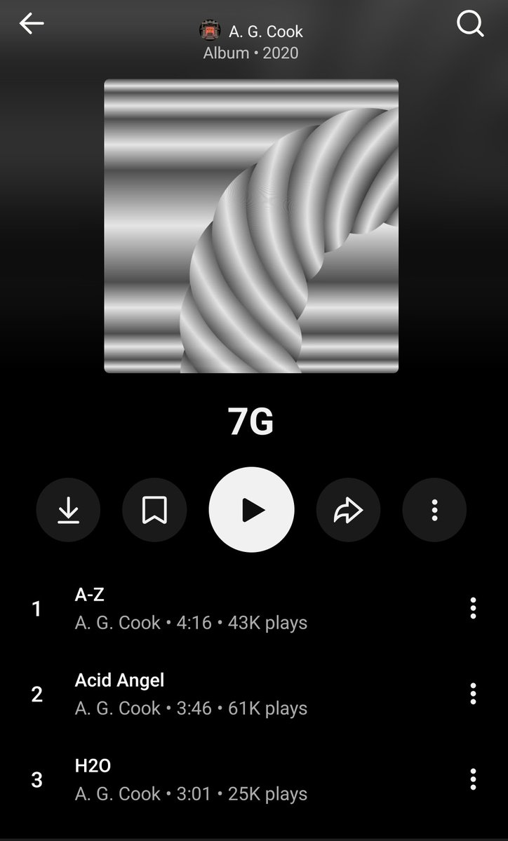 Wish you can individually listen to a disc on 7g on streaming. Like what if I'm in the mood specifically for a g guitar or smthn. Still like listening it all the way through tho