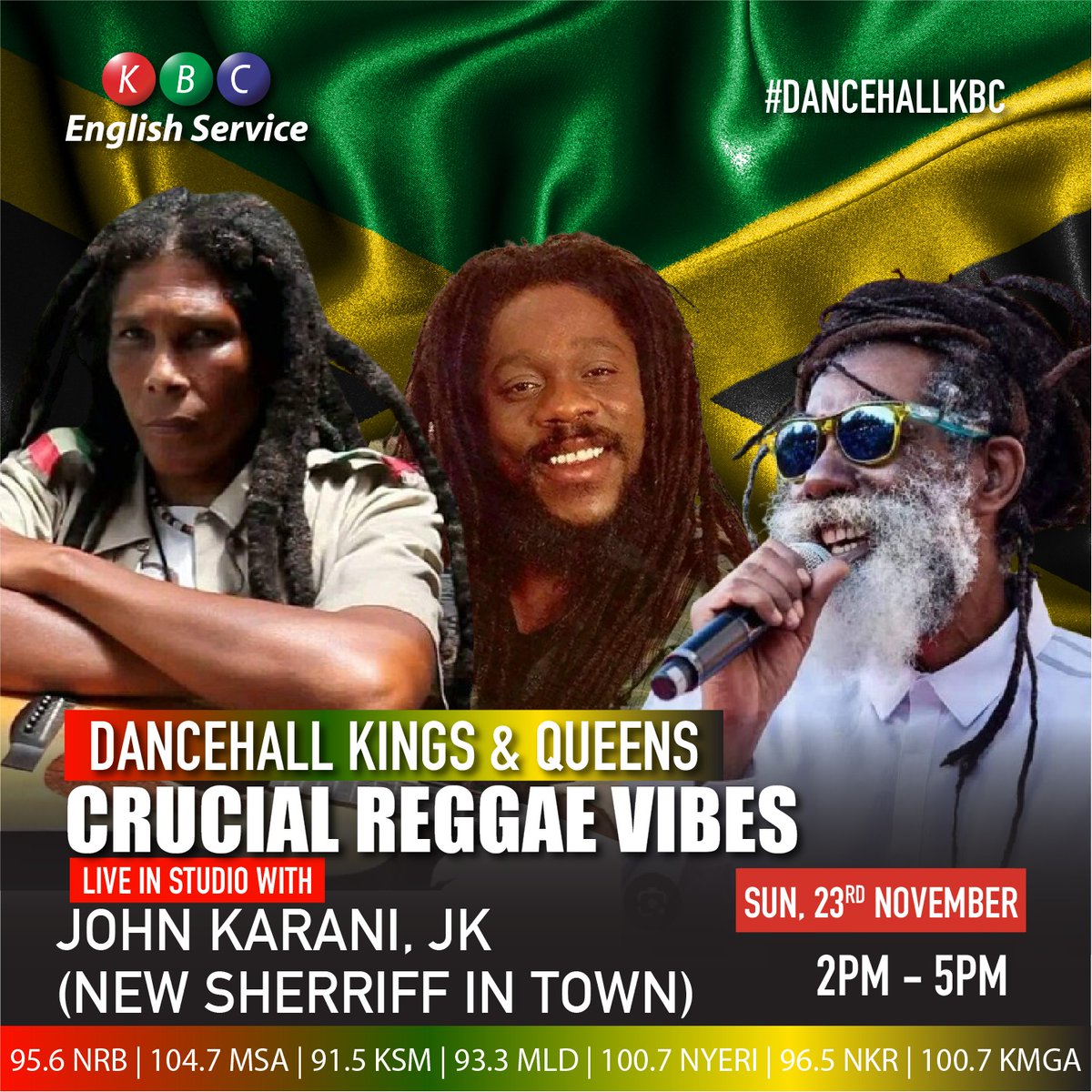kbcenglish's tweet photo. Sweet Reggae tunes 2pm - 5pm. Pin location and join your New Sheriff in town @johnkaranijk for Dancehall Kings and Queens @kbcenglish . Listen live https://t.co/m41f56Nzmq
Goodtimes are back.
#dancehallkbc https://t.co/BpNWaKRMe3