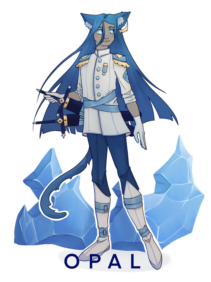 luunaruy's tweet photo. Military Cat Boy, no i will not explain

#catboy #fantasy #digitalart #commissionsopen #ice #militarydress #bluehair https://t.co/wnfhnlxZi0