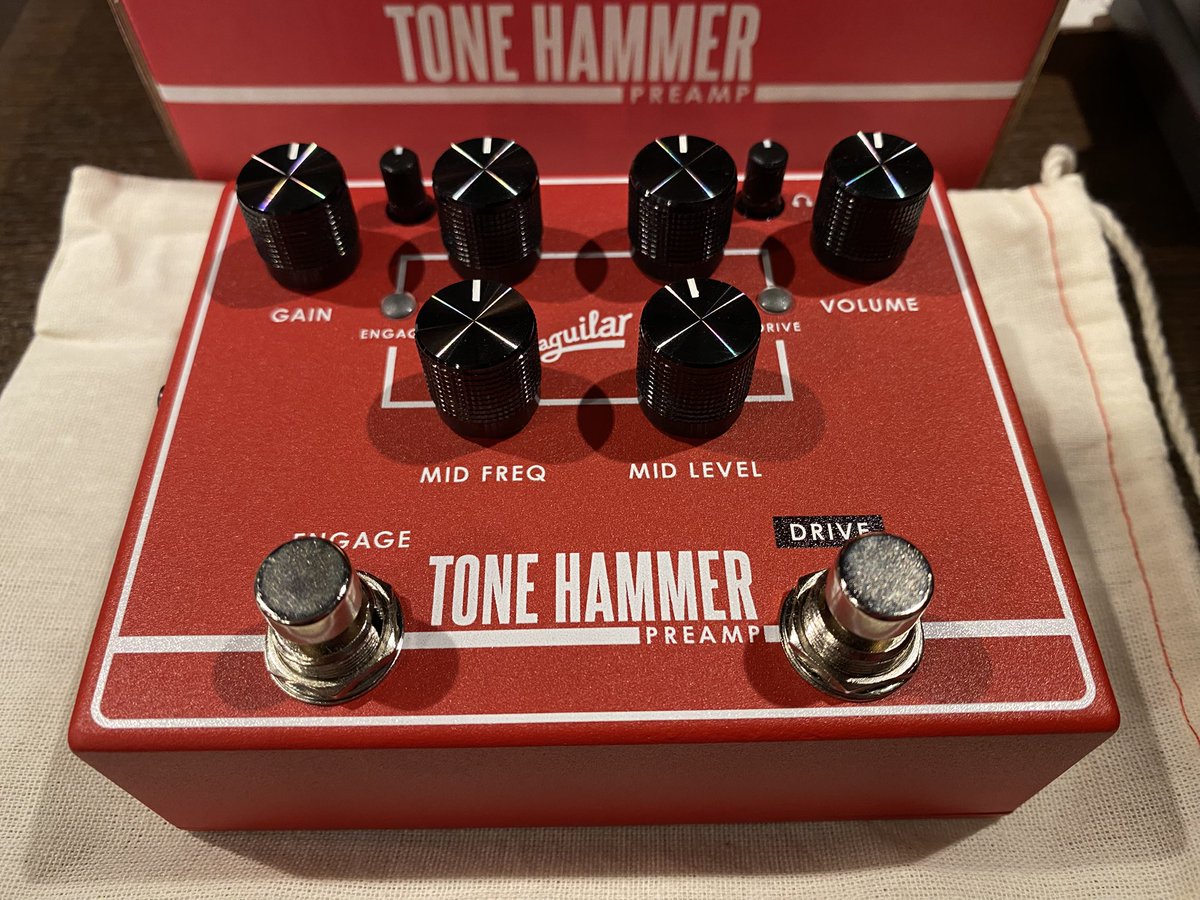 𝐦𝐲 𝐧𝐞𝐰 𝐠𝐞𝐚𝐫 Aguilar TONE HAMMER V2 Vermillion [Ikebe