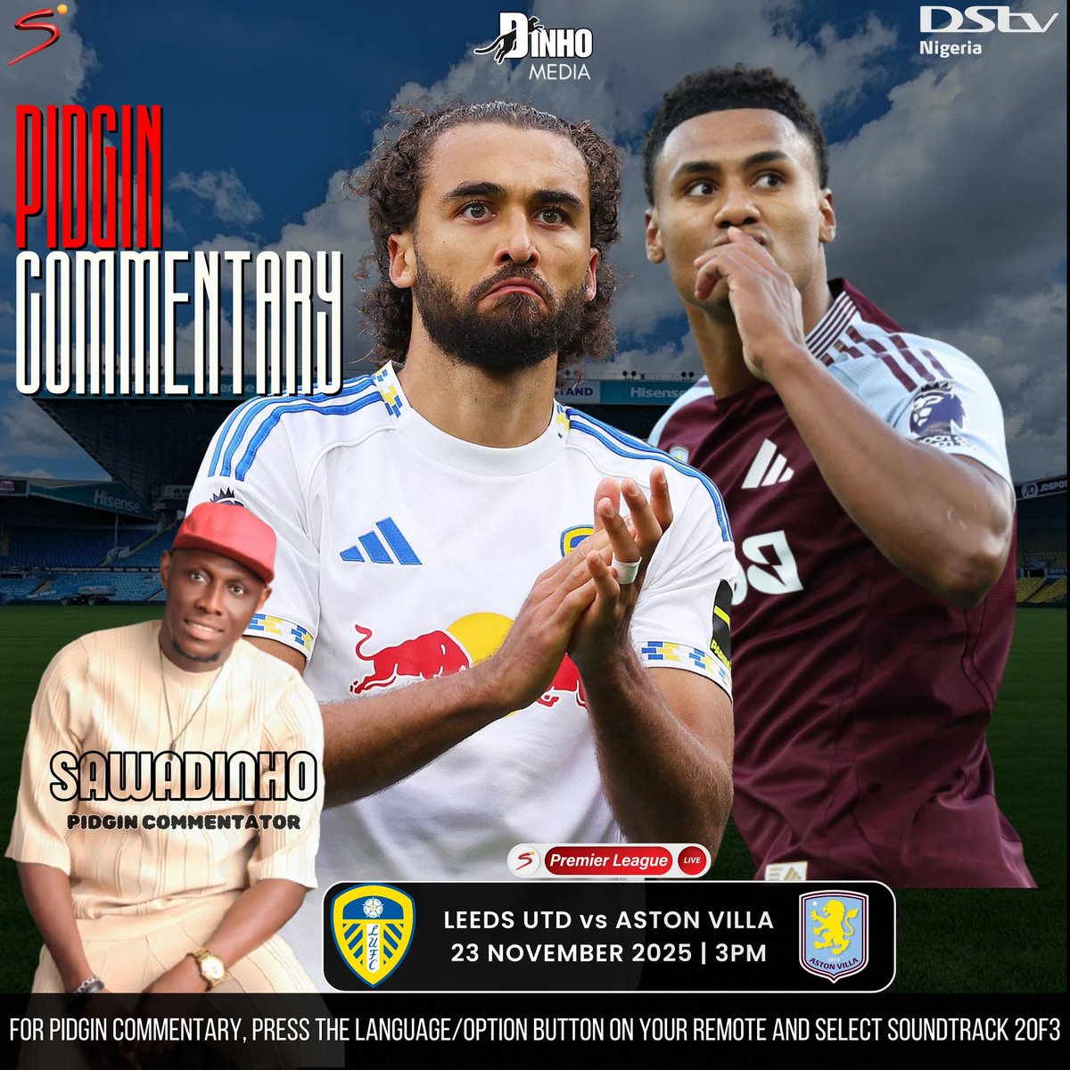 Sawadinho1's tweet image. PIDGIN COMMENTARY for The NORTH LONDON DERBY!!! 🔥🔥🔥

Don’t miss it ooo…See Flier for Details

#pidgincommentary #premierleague #arsenal