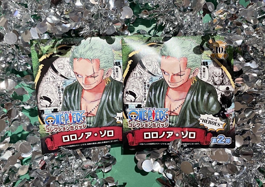 おすすめ】原画商品 コレクション缶バッジ“HEROES” ロロノア・ゾロ 第2