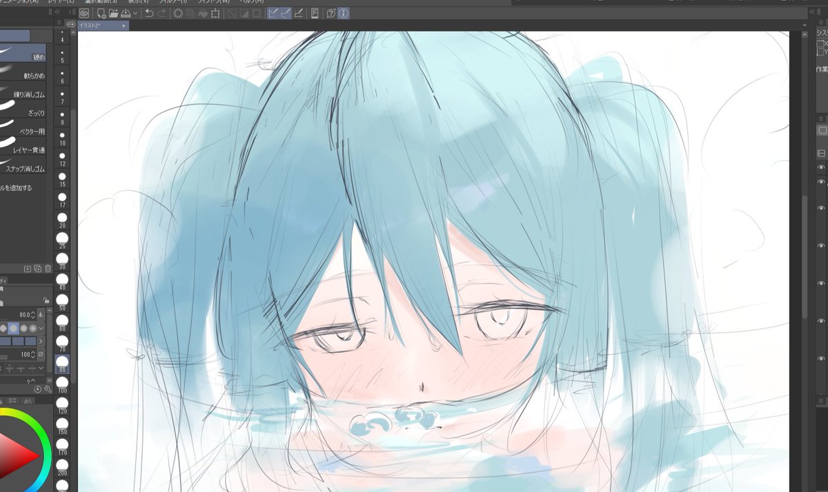cott_5's tweet photo. そのうち描きあげたい絵のラフ https://t.co/OVAjpHTvBw