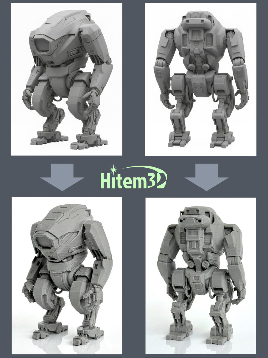 mitsuki_fab's tweet image. ↑上側　画像生成でつくったロボット画
↓下側　3D生成AI  #Hitem3D でつくった
　　　　立体データを3Dプリント

Hitem3D  hitem3d.ai/?sp_source=mit…

@Hitem3D  #PR