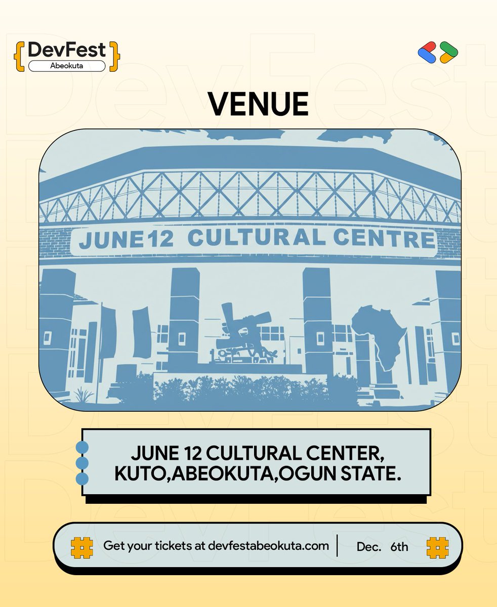 GDG Abeokuta | #DevFestAbeokuta tweet media
