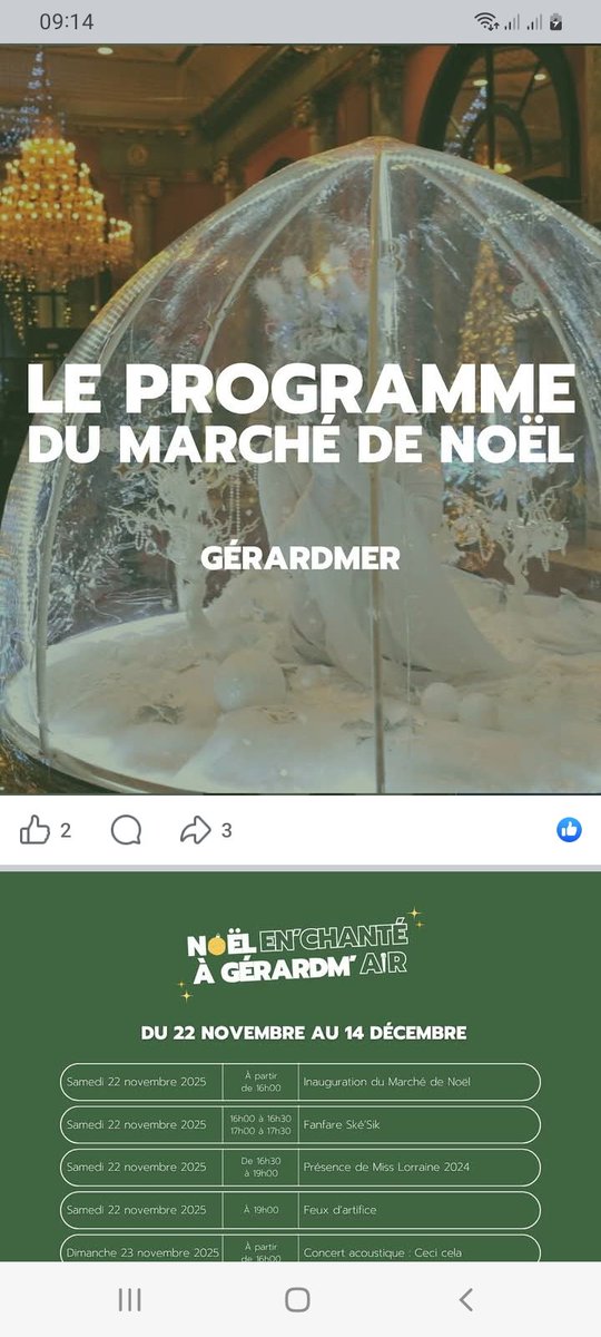 Stessy2's tweet photo. C'est parti! Merci à Gérardmer Animation pour ce magnifique Marché de Noël ! https://t.co/UmmaqgMLuw