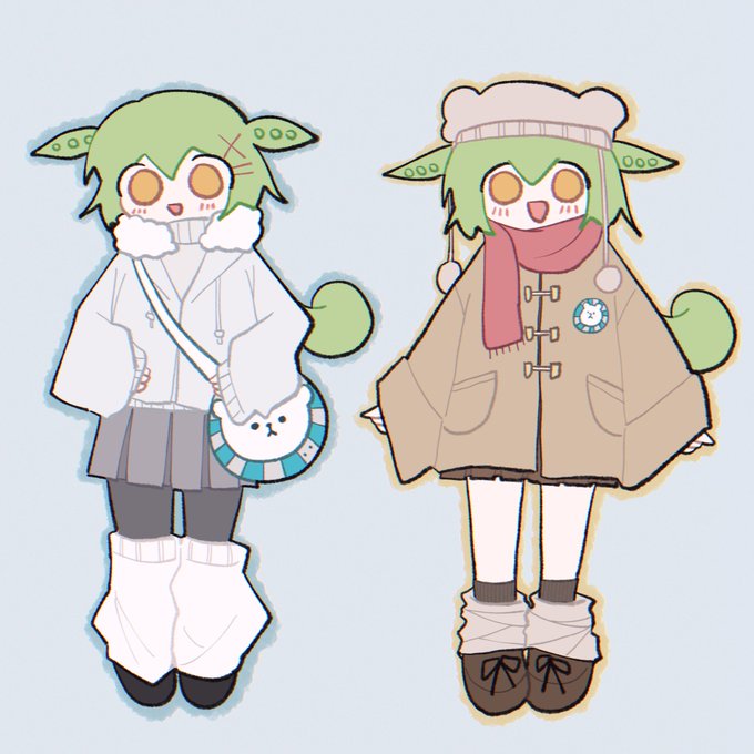 ずんだもんの冬コーデ🫛❄️
#ずんだもん 