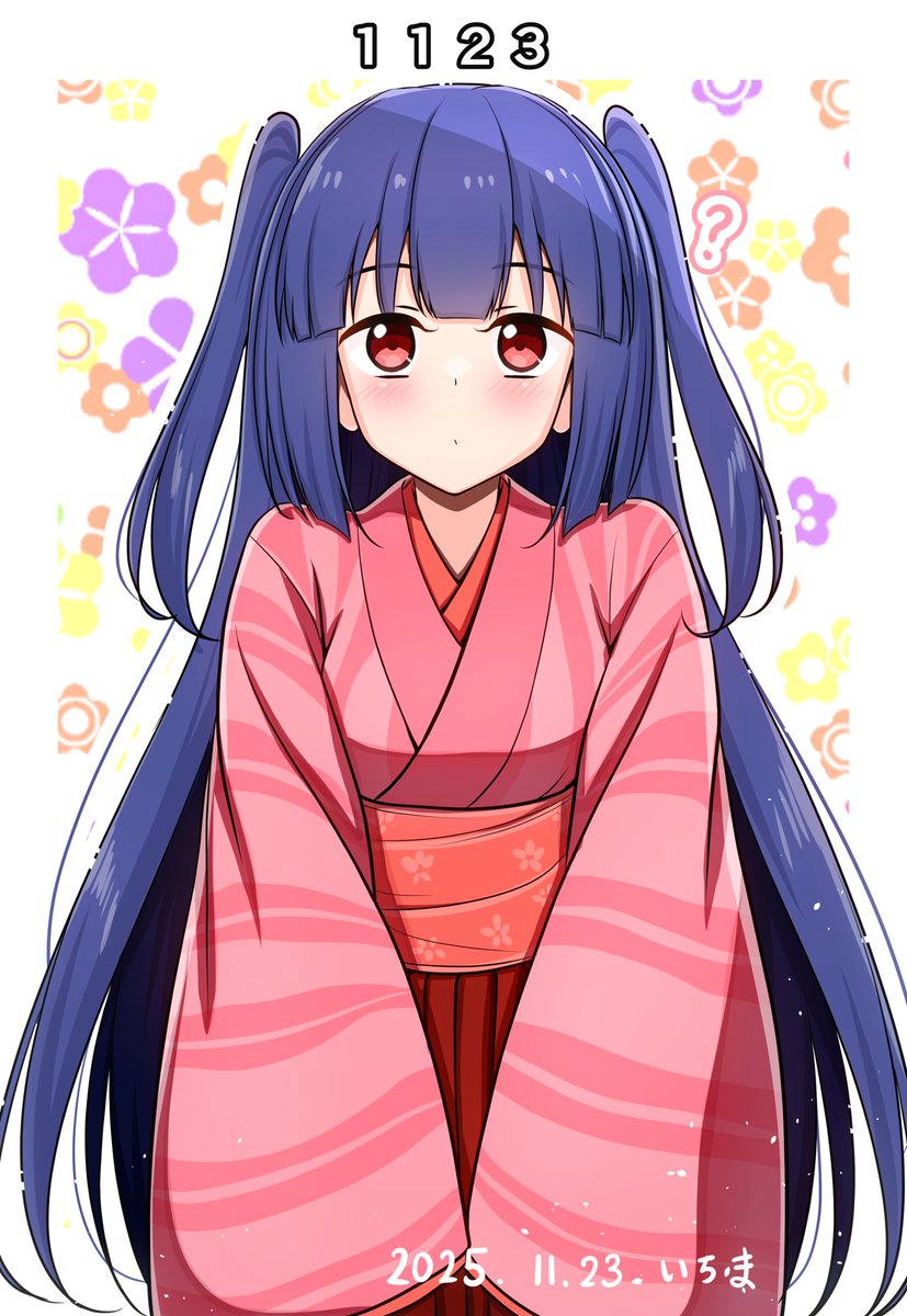 ichimakakuriyo's tweet image. 頭上に数字が浮かぶとこよ（11月23日＝10月54日でとこよの日）
#いいツーサイドアップの日