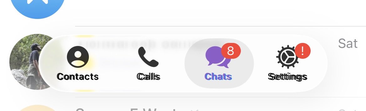 TechWhirlUlt's tweet image. What even happened to the text on the iOS Telegram app after the “Glass” update?
