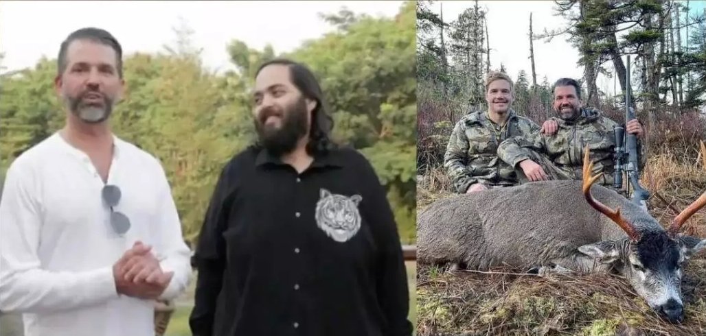 ami3010's tweet image. 💥💢Trump Junior&apos;s Pics interpreted as Hunting in India 💥💢
#vantaraforanimals 
#Trump 
#huntingproblems