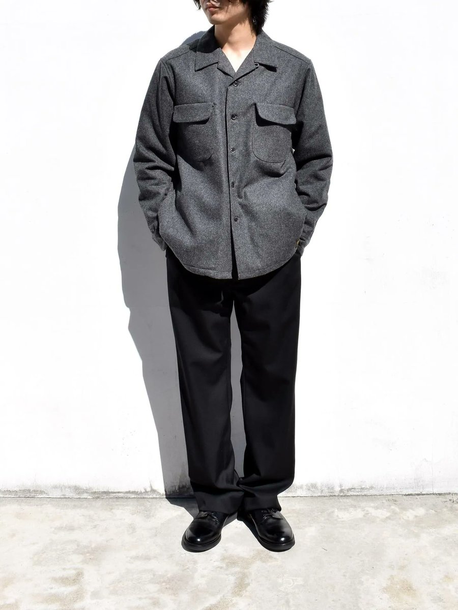 MINEDENIM - □ PENDLETON Wool Quiltliner Open Collar SH USA企画の