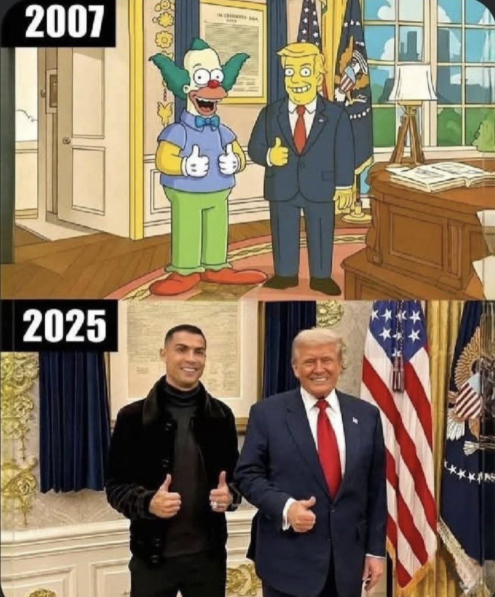 BenchTalkss's tweet image. The Simpsons did it again? 😂

#Simpsons #Prediction #CristianoRonaldo   #Kalshi