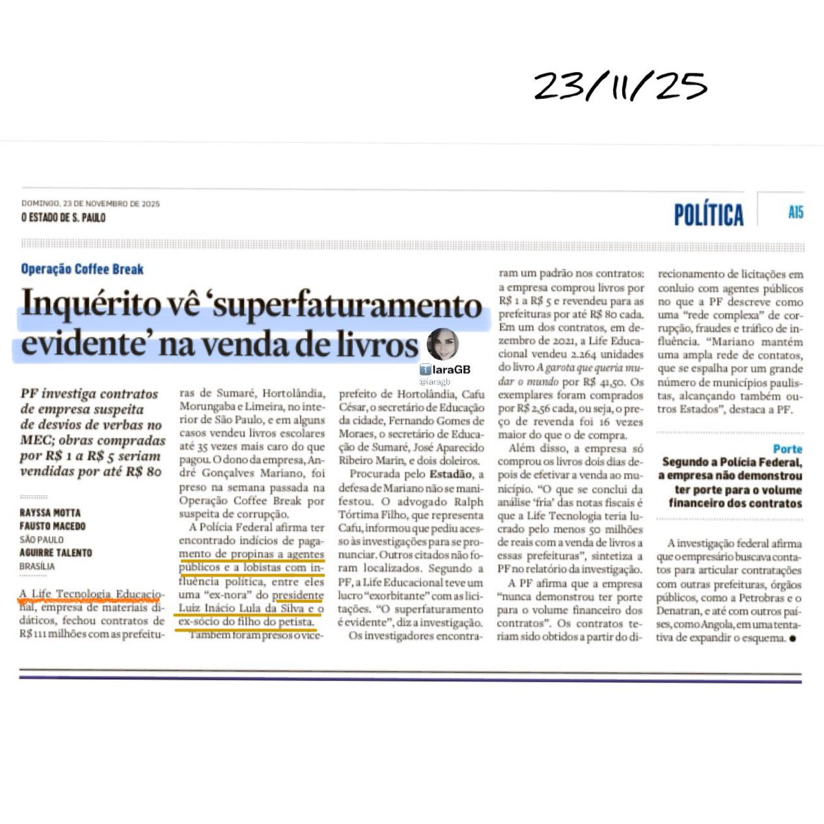 iaragb's tweet image. A nora é muito culta‼️

A empresa que operou dinheiro do PCC e Hezbolah, também operou o esquema de corrupção no MEC, onde a mãe dos netos do LuIa está “supostamente” envolvida.