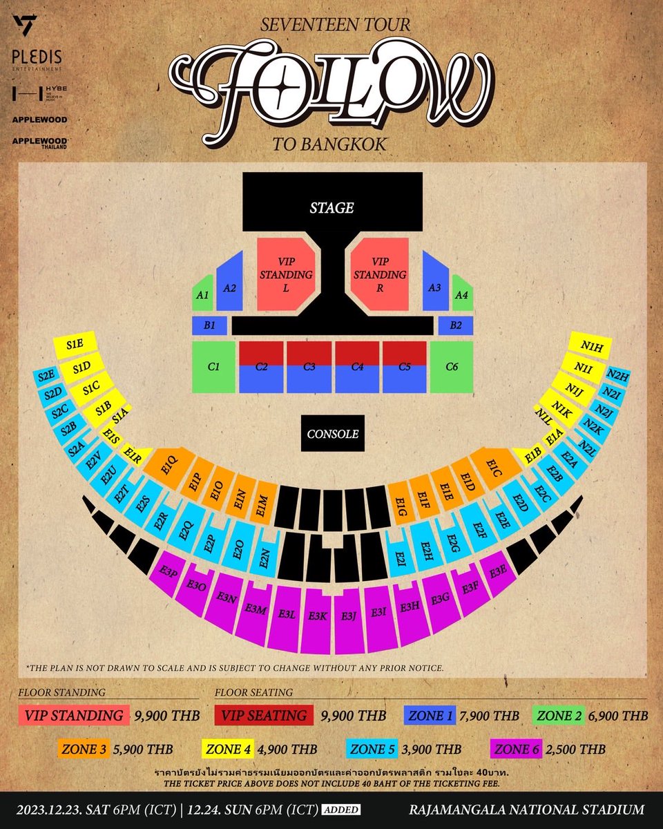 six1__2one's tweet image. เทียบให้เห็นชัดๆ เลยยังได้ จัดราชมังเหมือนกันแต่มีเสากับไม่มีเสา ระยะการมองเห็นมันต่างกันลิบลับ (**ราคาบัตรก็ด้วย🙄**)
2023 Follow (อปว)          2025 Right here (ลนช)
ดอย 2,500฿                      ดอย 3,500฿