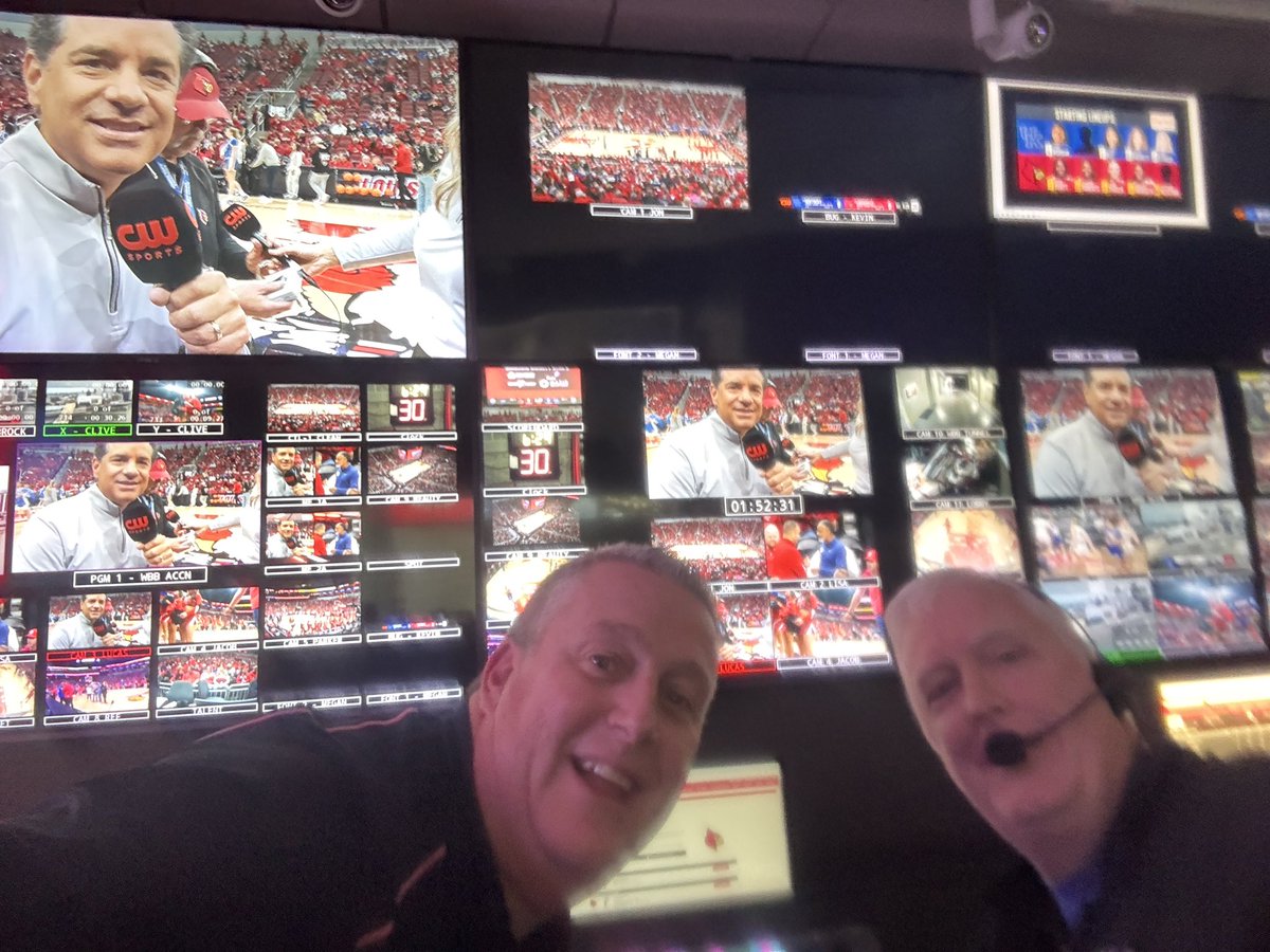 CharlottePlanC's tweet image. Tom Werme with the PxP 🏀 call yesterday on @TheCW + Chris Farrow &amp;amp; Ken Neal in the control room all assigned by Rob Reichley #WhereIsPlanC #CharlottePlanC