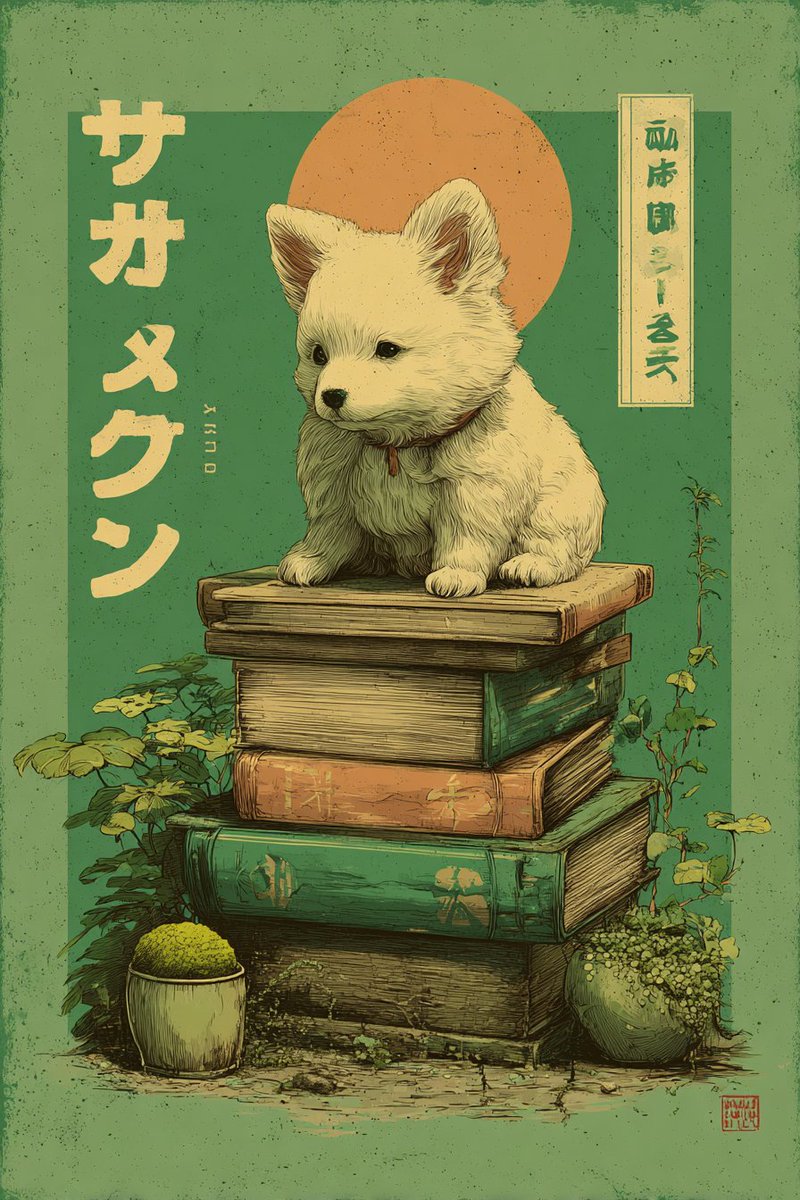 FOulhiou's tweet photo. #Promptshare

🖊️[SUBJECT] illustrated like a retro Japanese poster with vibes inspired by Miyazaki and Jujutsu Kaisen. Color palette: Buttermilk (#EDD38C), Light Olive Green (#87AC23), Sap Green (#556B2F), Copper (#B36700). --chaos 5 --ar 2:3  --stylize 250

Share your posters with #cp49