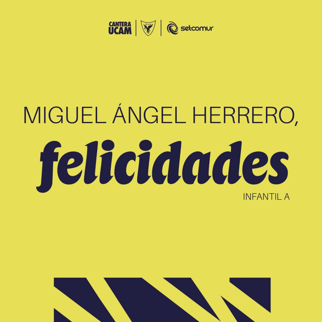 🎂 #CanteraUCAM | Hoy es el cumpleaños de:

👉🏻 Peseto (Juvenil A)
👉🏻 Miguel Ángel Herrero (Infantil A)

¡Muchísimas felicidades! 🥳

⭐️ <a href="/Setcomur_S_L/">Setcomur, S.L.</a>