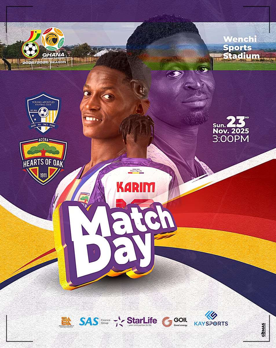 HeartsOfOakGH's tweet image. 🔴🟡🔵 | 🌳

IT'S GAME DAY!

Matchday mood: ON. Focus: 100%

#AHOSC #PositiveEnergy #Phobia4Life