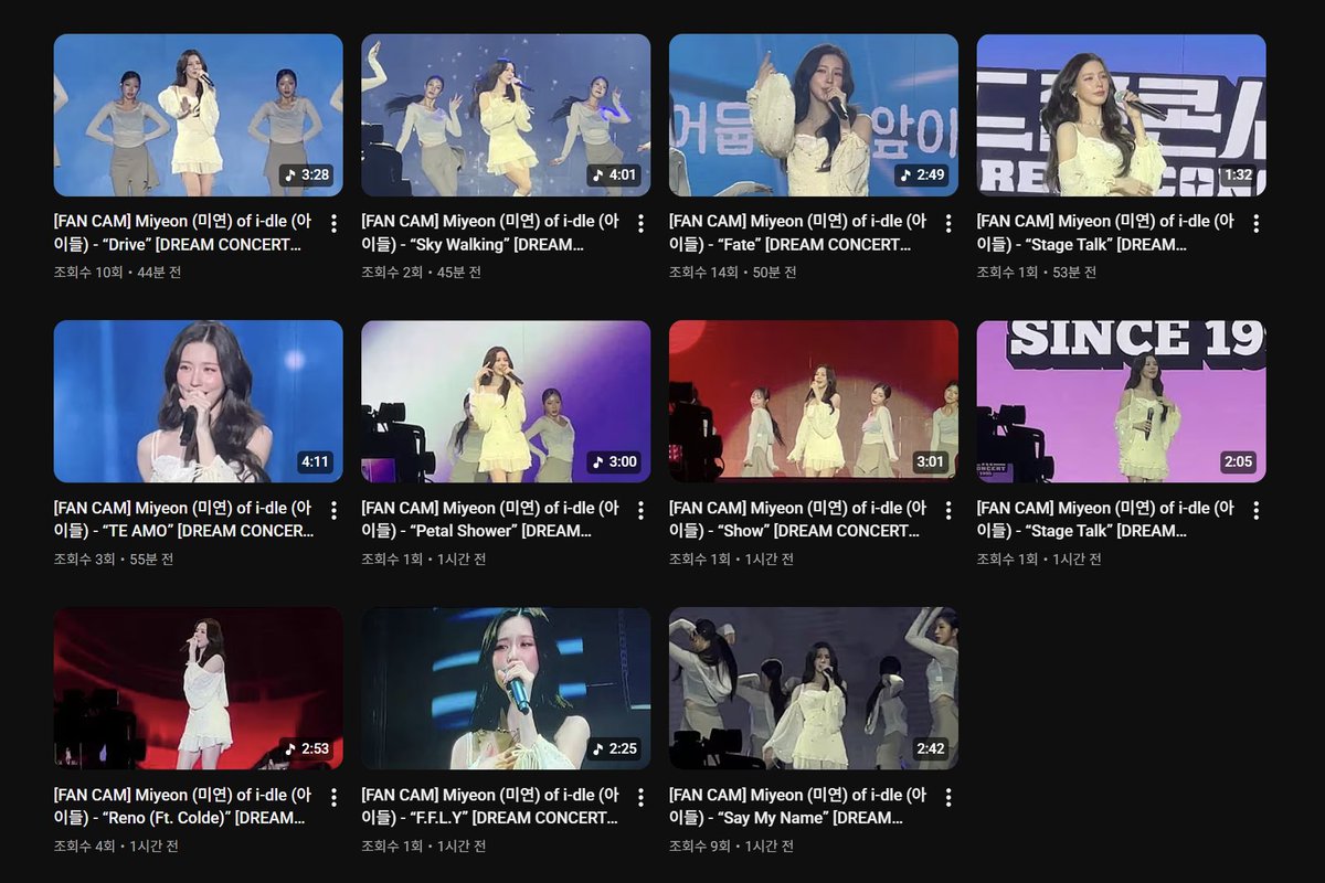 미연 MIYEON Full Performance🎤 @ 드림콘서트 아부다비 2025 DREAM CONCERT ABU DHABI 2025

1) Say My Name youtu.be/85m4pBseDyg
2) F.F.L.Y youtu.be/QJXAkf-hUiA
3) Reno youtu.be/sFSeNkBuUiI
4) Stage Talk 1 youtu.be/yh88OcdtP24
5) Show youtu.be/hUAsCRatT9o
6) Petal